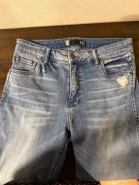 Kut from the Kloth Light Blue Distressed Ankle Jeans
